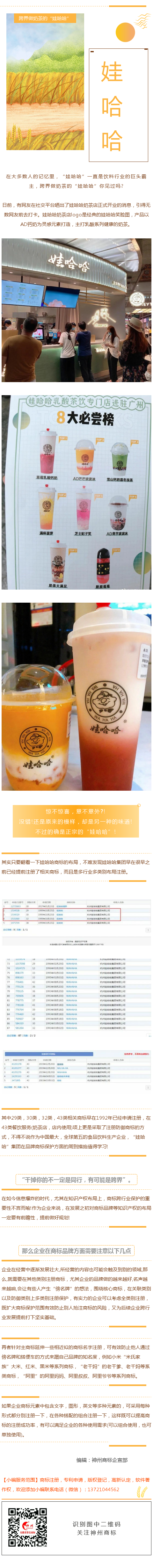 什么？“娃哈哈”也開始開設(shè)奶茶店了？——論商標(biāo)跨行業(yè)保護(hù)的重要性