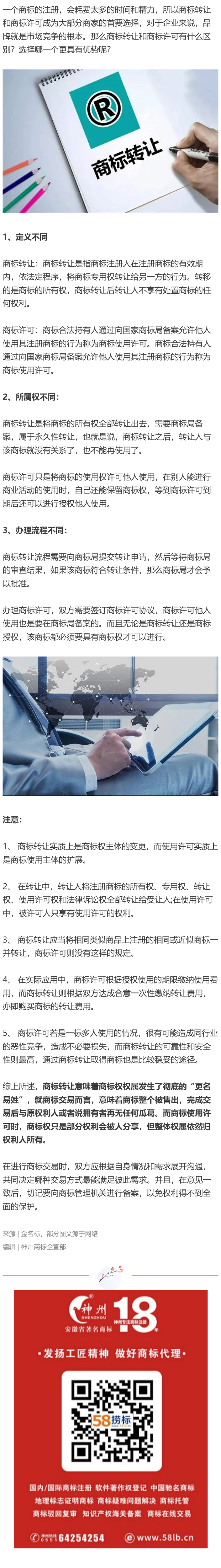 商標(biāo)轉(zhuǎn)讓和商標(biāo)許可有什么區(qū)別？哪個(gè)更具有優(yōu)勢(shì)？