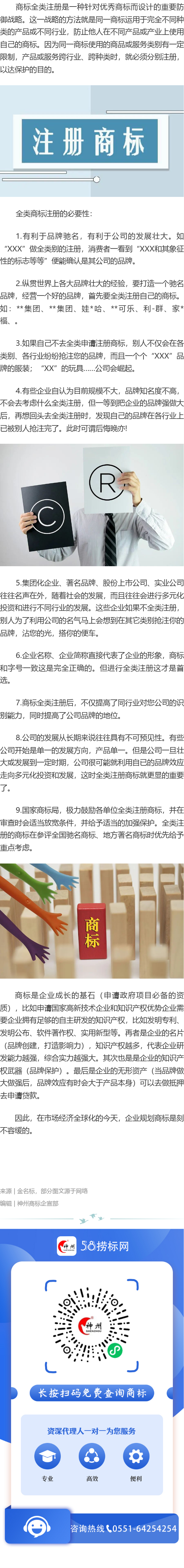 商標為什么要選擇全類注冊？