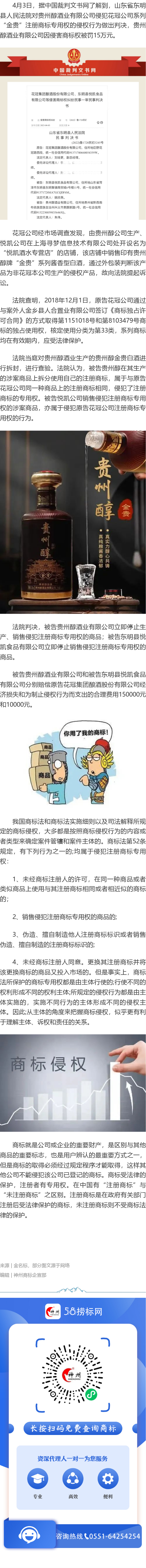 貴州醇酒業(yè)因侵害商標(biāo)權(quán)被罰15萬(wàn)元！