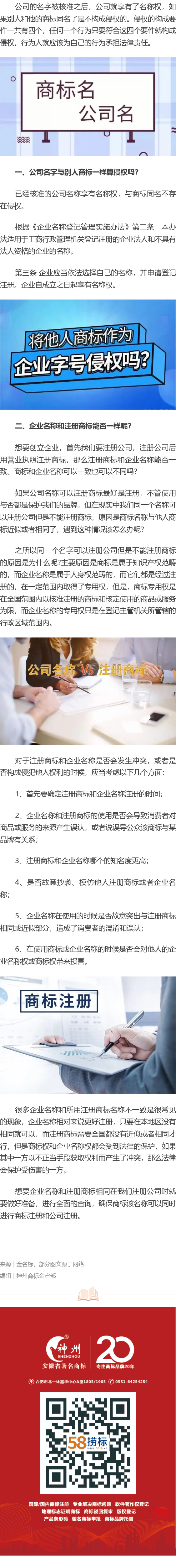 公司名字與別人商標一樣算侵權嗎？
